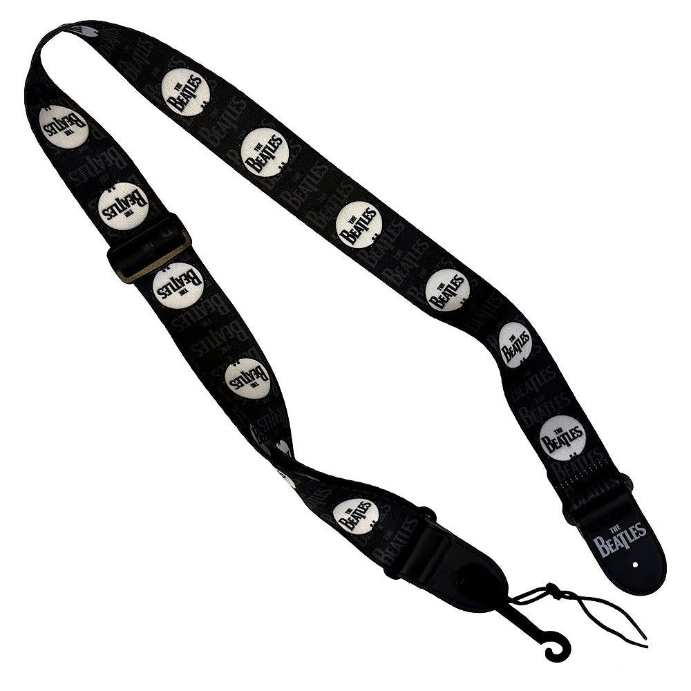 THE BEATLES ビートルズ (結成 65周年 ) - Drop T Drum / ブラック / ギターストラップ - PGS